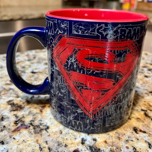 Superman Comic Mug - Red and Blue - Picture 2 of 3
